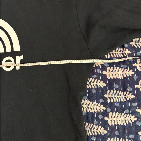 NWOT MOTHER Navy Hoodie with White Logo - Picture 6 of 7